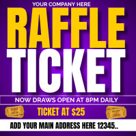 Raffle Ticket Instagram Post Template | PosterMyWall