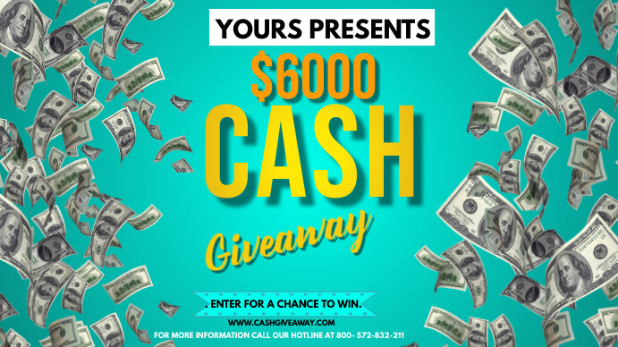 Cash giveaway Template | PosterMyWall