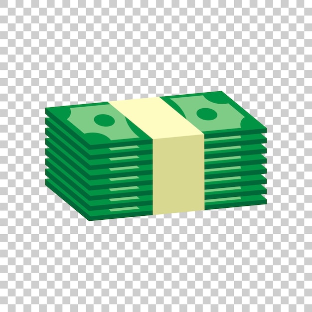 Premium Vector | Stacks of money cash vector illustration in flat